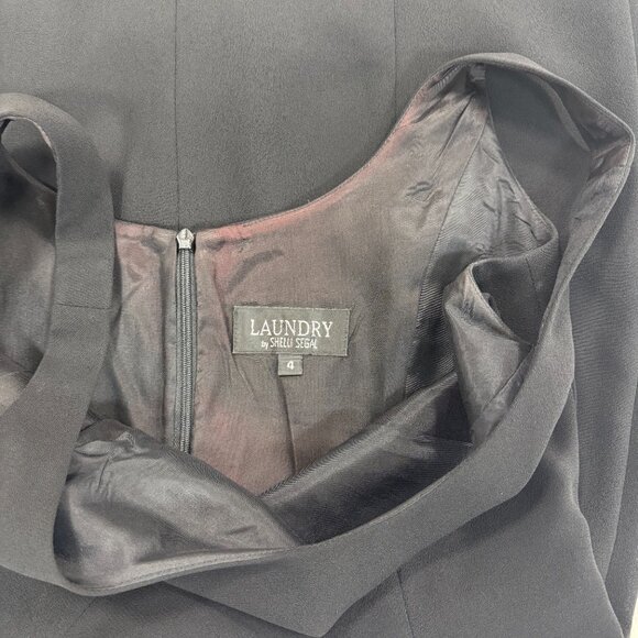 Laundry by Shelli Segal Sleeveless Black Dress Size 4 - Picture 3 of 8